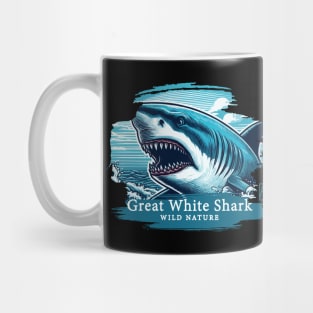 Great White Shark - WILD NATURE - GREAT WHITE SHARK -13 Mug